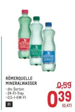 Metro Roemerquelle Mineralwasser Angebot