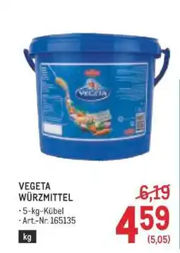 Metro VEGETA Angebot