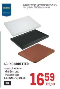 Metro SCHNEIDBRETTER Angebot