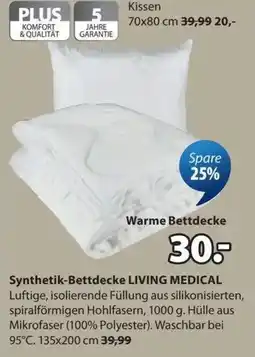 JYSK Synthetik-Bettdecke LIVING MEDICAL Angebot