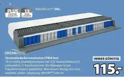 JYSK Dreamzone Taschenfederkernmatratze STRIA fest Angebot