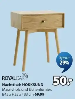 JYSK RoyalOak Nachttisch HOKKSUND Angebot