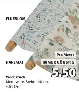 JYSK Flueblom Haremat Wachstuch Angebot