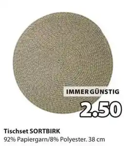 JYSK Tischset SORTBIRK Angebot