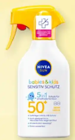 dm Nivea Sun Sonnenspray babies&kids sensitiv Schutz LSF50+ Angebot