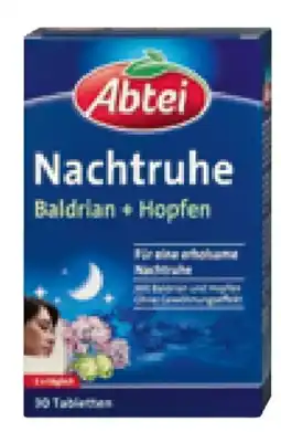 dm Abtei Nachtruhe Baldrian + Hopfen Tabletten Angebot