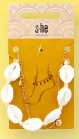dm s-he stylecollection Fußkette Muscheln Gold Angebot