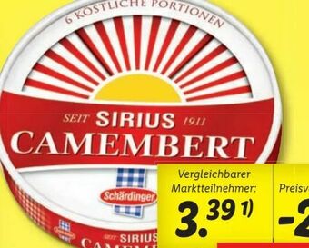 Lidl Sirius Camembert Angebot
