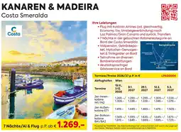 Billa Reisen KANAREN & MADEIRA Costa Smeralda Angebot