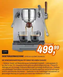 ETech Coso Siebträgermaschine Espresso Gourmet Advanced Angebot