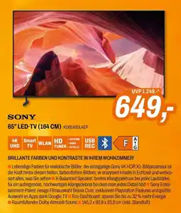 ETech Sony 65" LED-TV (164 CM) KD65X80LAEP Angebot