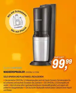 ETech Sodastream Wassersprudler Crystal 3.0 Titan Angebot