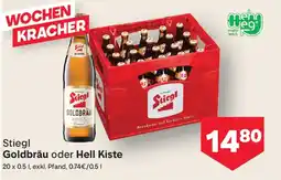 MPreis Stiegl Goldbräu oder Hell Kiste Angebot