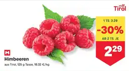 MPreis Himbeeren Angebot