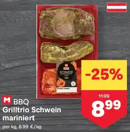 MPreis BBQ Grilltrio Schwein mariniert Angebot