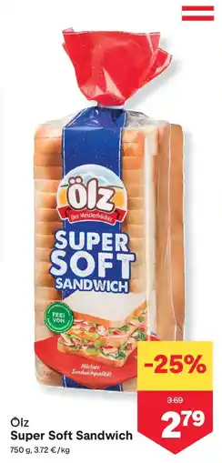 MPreis Ölz Super Soft Sandwich Angebot