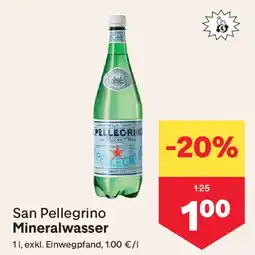 MPreis San Pellegrino Mineralwasser Angebot