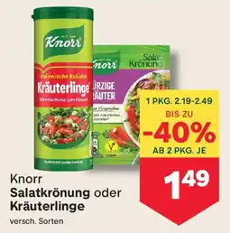 MPreis Knorr Salatkrönung oder Kräuterlinge Angebot