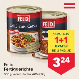 MPreis Felix Fertiggerichte Angebot