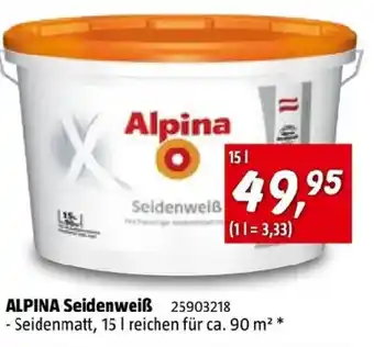 Bauhaus ALPINA Seidenweiß Angebot