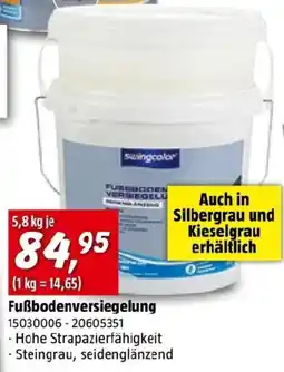 Bauhaus Swingcolor Fußbodenversiegelung Angebot