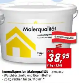 Bauhaus Innendispersion Malerqualität Angebot