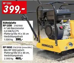 Bauhaus HERKULES Rüttelplatte RP 1200 Angebot