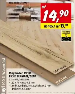 Bauhaus Vinylboden RIGID EICHE ZERMATT/GENF Angebot