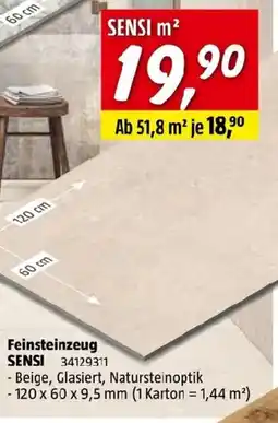 Bauhaus Feinsteinzeug SENSI Angebot
