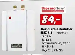 Bauhaus thermoflow Kleindurchlauferhitzer ELEX 3,5 Angebot
