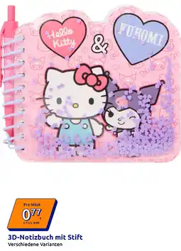 Action 3D-Notizbuch mit Stift Angebot
