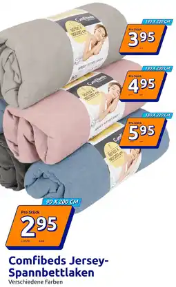 Action Comfibeds Jersey Spannbettlaken Angebot