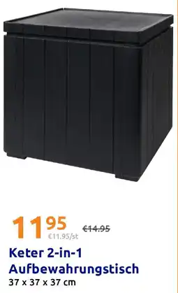 Action Keter 2-in-1 Aufbewahrungstisch Angebot