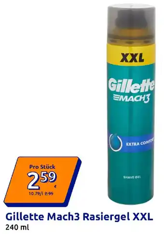 Gillette Mach3 Rasiergel XXL
