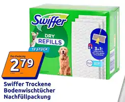 Action Swiffer Trockene Bodenwischtücher Nachfüllpackung Angebot