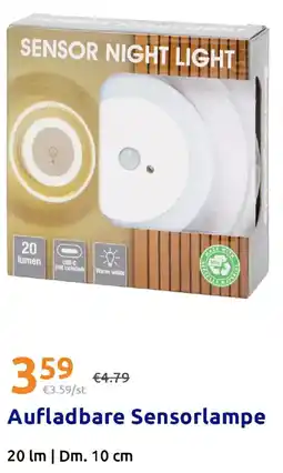 Action Aufladbare Sensorlampe Angebot