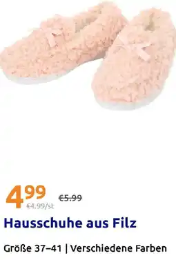 Action Hausschuhe aus Filz Angebot