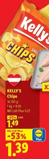 Lidl KELLY'S Chips Angebot