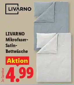 Lidl LIVARNO Mikrofaser Satin Bettwäsche Angebot