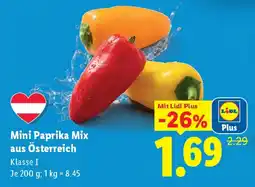 Lidl Mini Paprika Mix aus Österreich Angebot