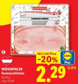 Lidl WIESENTALER Farmerschinken Angebot