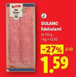 Lidl Dulano Edelsalami Angebot