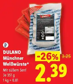 Lidl DULANO Münchner Weißwürste Angebot