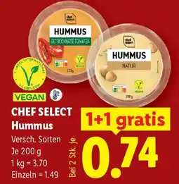Lidl CHEF SELECT Hummus Angebot