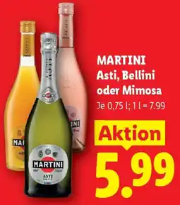 Lidl MARTINI Asti, Bellini oder Mimosa Angebot