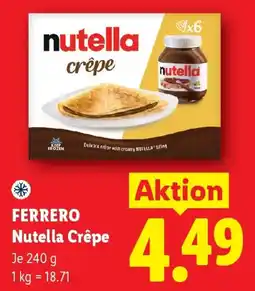Lidl FERRERO Nutella Crêpe Angebot