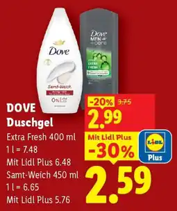 Lidl DOVE Duschgel Angebot