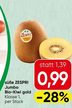 Spar süße ZESPRI Jumbo Bio-Kiwi gold Angebot