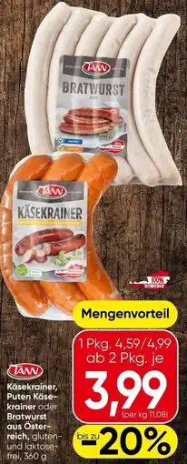 Spar TANN Käsekrainer Angebot