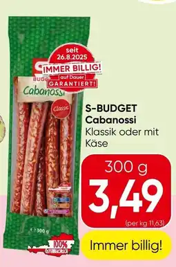 Spar S-Budget Cabanossi Angebot